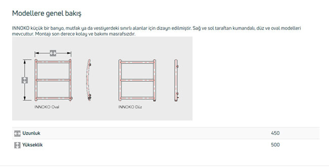 havlu kurtucu ölçüler
